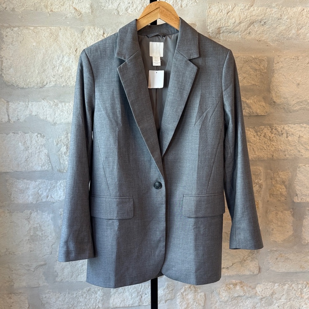 H&M Elegant Charcoal Women's Blazer